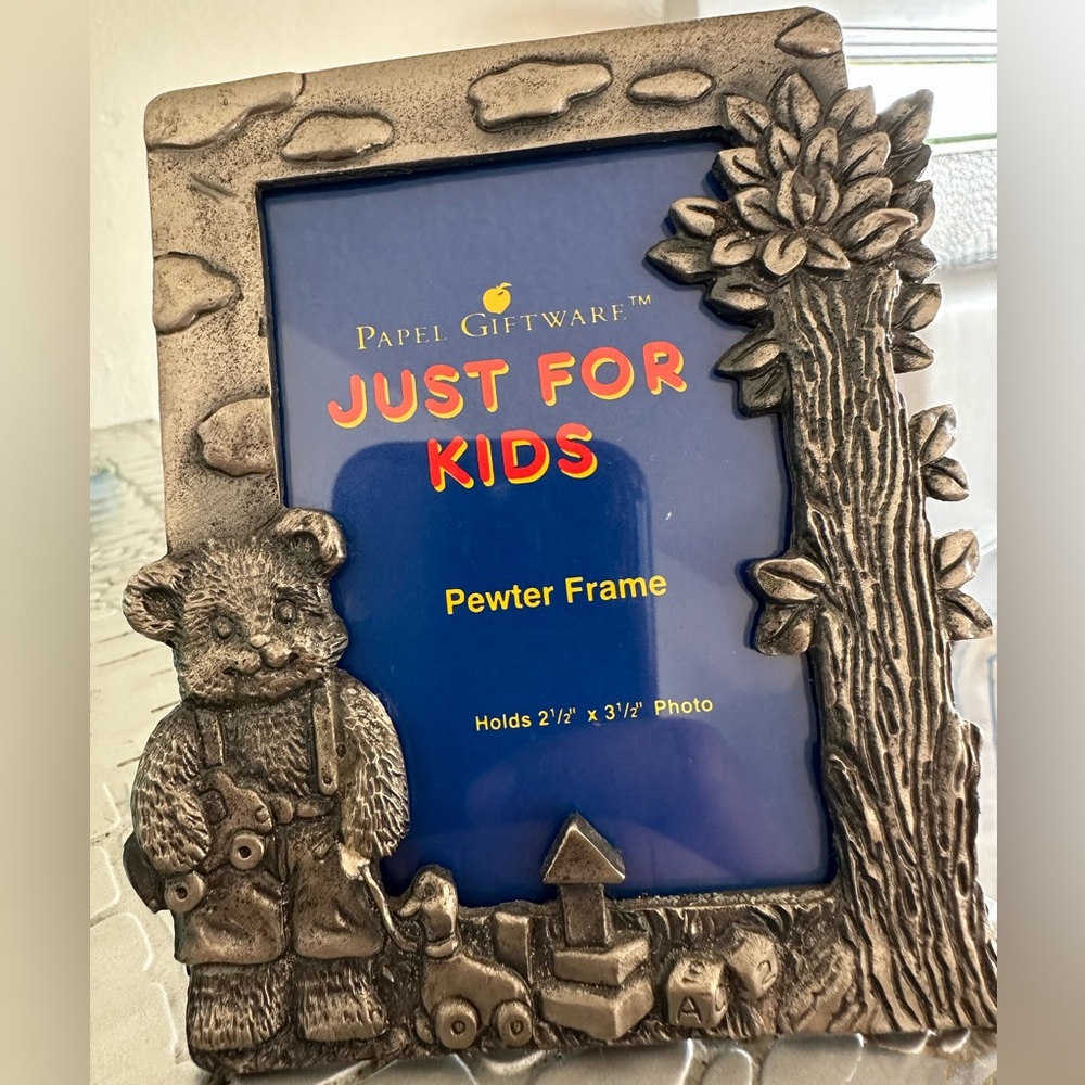 Papel giftware Pewter Kids Photo Frame